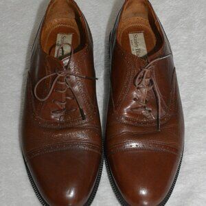 Stanley Blacker Brown Leather Dress Shoes Men's  size 9D